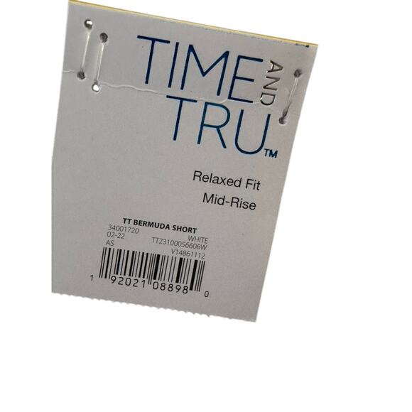 Denim & Co Dark Rinse Distressed Cut Off Denim Jean Shorts Women's Sz 12 - Picture 5 of 5